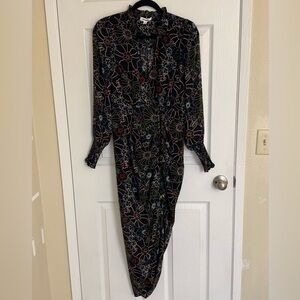 Steve Madden Romany Dress Black Floral, Small Women’s